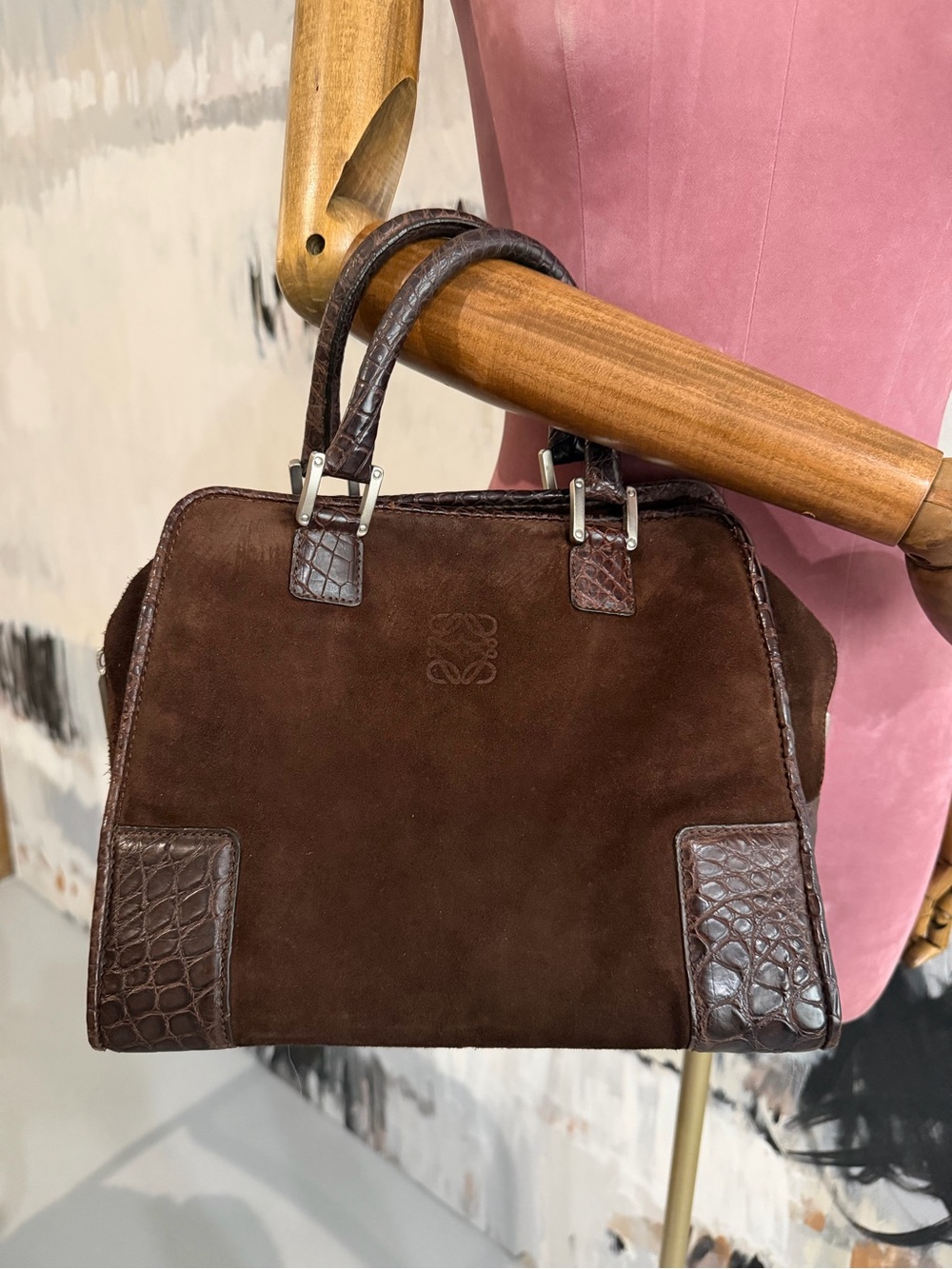 AUTH Vintage Loewe Amazona
